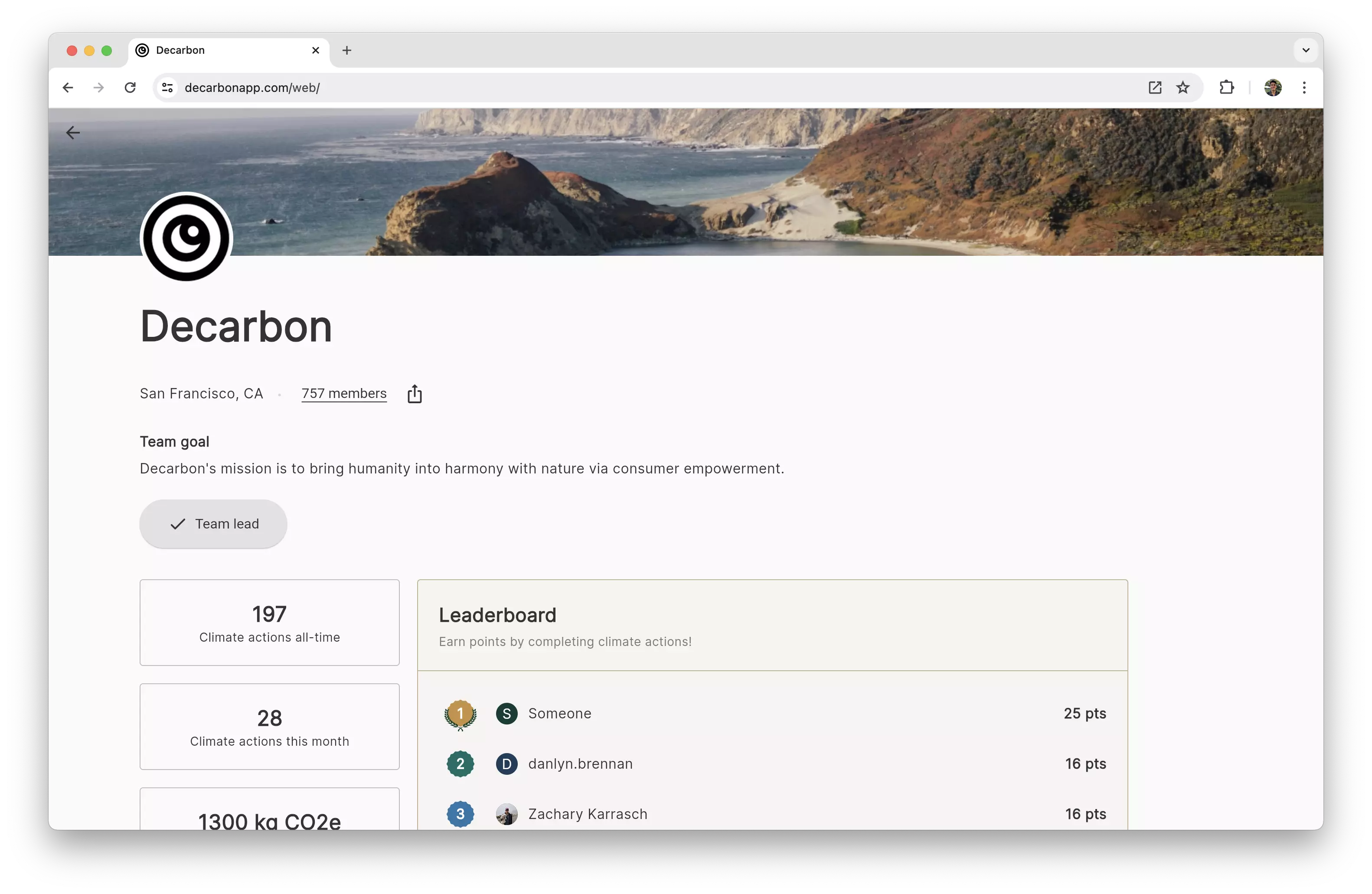 The Decarbon team on Decarbon